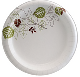 Dixie® Pathways® Medium-Weight Paper Plate 8.5”, 500/Carton (UX9WS)