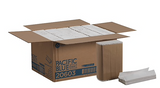 Pacific Blue Basic™ C-Fold Paper Towels by GP PRO, 1-Ply, White, 240 Towels/Pack, 10 Packs/Carton