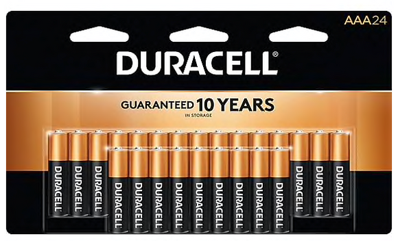 Duracell® Coppertop® AAA Alkaline Batteries, 24/Pack