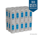 Pacific Blue Select, 2-Ply Perforated Roll Towel by GP PRO, White, (27385), 85 Sheets Per Roll, 30 Rolls Per Case ***Backordered until April 7th***