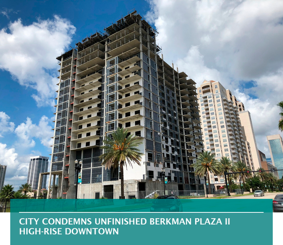 City condemns unfinished Berkman Plaza II high-rise Downtown