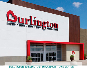 Burlington building-out in Gateway Town Center