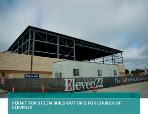 Permit for $15.3M build-out OK’d for Church of Eleven22