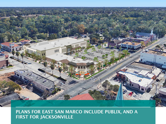 Plans for East San Marco include Publix, and a first for Jacksonville