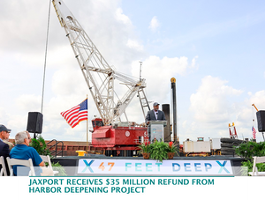 JaxPort receives $35 million refund from harbor deepening project