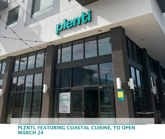 Plenti, featuring coastal cuisine, to open March 24