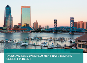 Jacksonville's unemployment rate remains under 4 percent