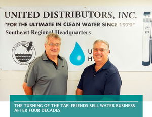 The turning of the tap: Friends sell water business after four decades