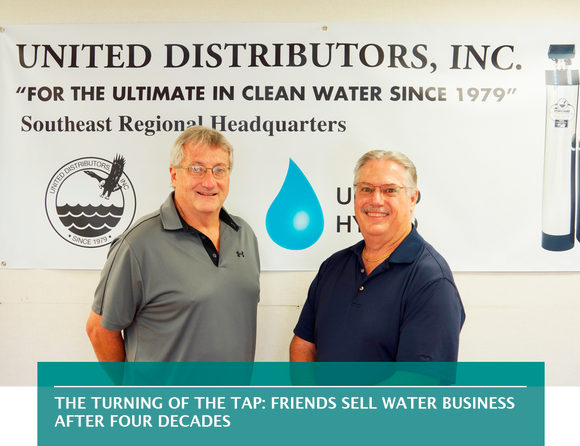 The turning of the tap: Friends sell water business after four decades