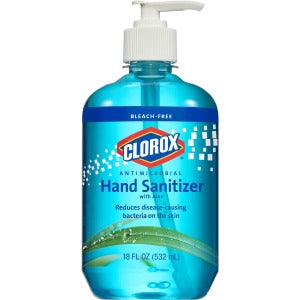 Clorox Antimicrobial Hand Sanitizer with Aloe, 18 Ounces (Pack of 12)