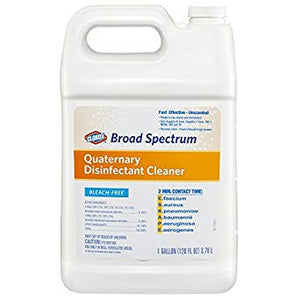 Clorox® Broad Spectrum Quaternary Disinfectant Cleaner, Refill, 128 oz., 4/Carton