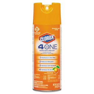 4-In-One Disinfectant & Sanitizer, Citrus, 14oz Aerosol, 12 Ct