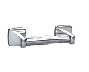 ASI® Single Roll Toilet Paper Holder, Surface Mounted, Stainless Steel, Satin Finish, 2"H x 3 7/8"W x 7 3/4"L