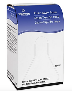 Brighton Professional Pink Lotion Soap Refill, Light Floral, 27 oz., 12/Carton