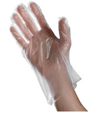 Ambitex Poly Food Service Gloves, Large, 1.25 ml, 500/Box