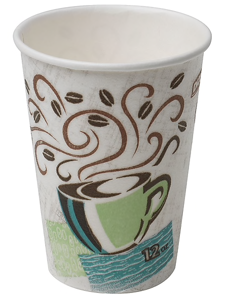 Dixie® PerfecTouch® Insulated Hot Cup by GP PRO, 12 oz., Coffee Haze, 500/Carton
