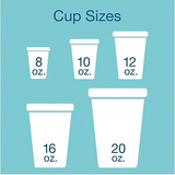 Dart® J Cups® Insulated Foam Cups 12 oz., White, 1000/Carton