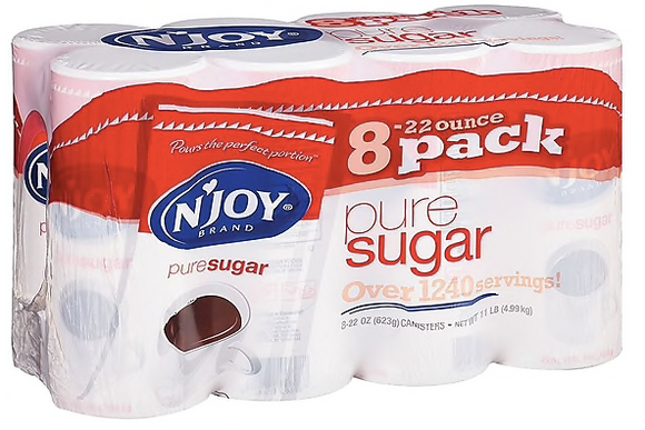 N' Joy Pure Sugar 22 Oz., 8/Ct