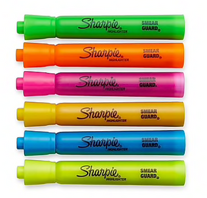 Sharpie® Accent® Tank Highlighters, Chisel Tip, Assorted Colors, 6/pk (25076)