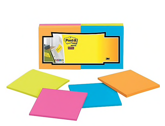 Post-it® Super Sticky Full Adhesive Notes, 3