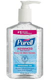 Purell Instant Hand Sanitizer, Clear, 8 oz. Pump Dispenser