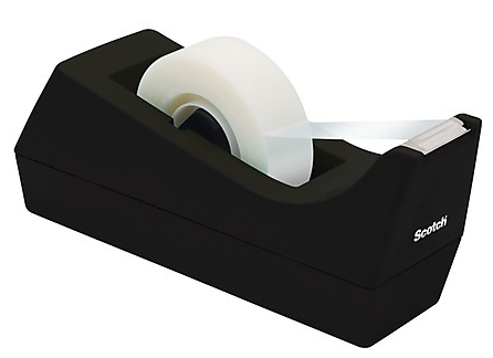 Scotch® Desktop Tape Dispenser, Black (C-38)