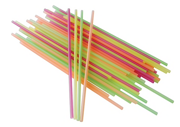Berkley Square® Assorted Neon Stirrers / Sipper Straws, 1,000/Pack