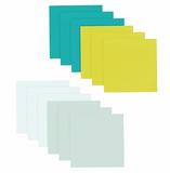 Post-it® Super Sticky Full Adhesive Notes, 3" x 3" Bora Bora Collection, 25 Sheets/Pad, 12 Pads/Pack