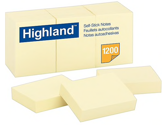Highland™ Notes, Original Pad, 3