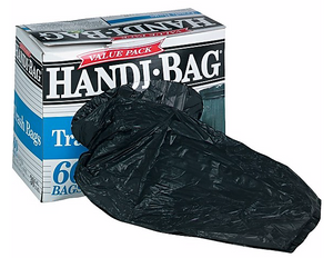 Super Value Pack Trash Bags, 30 gallon, .69 mil, 36 x 29.5, Black, 60/Box