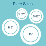 Dixie® Pathways® Medium-Weight Paper Plate 8.5”, 500/Carton (UX9WS)
