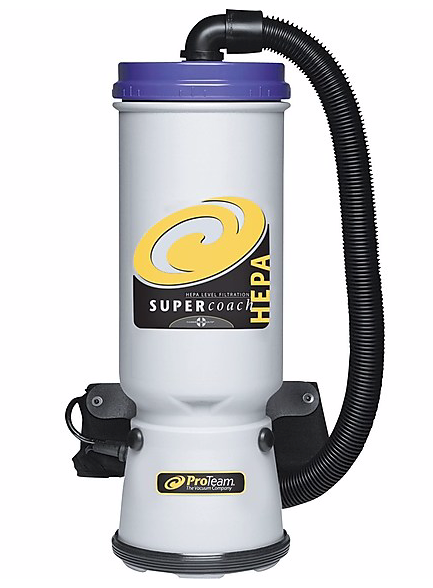 ProTeam Super CoachVac HEPA 107119 Backpack Vacuum Cleaner, 10 qt.