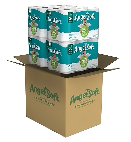 Angel Soft 2-Ply Toilet Paper, 48 Rolls/Carton ** Backordered until: Monday, Apr 13**