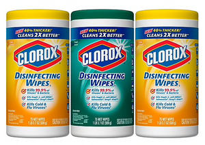 Clorox Disinfecting Wipes, Value Pack, Crisp Lemon and Fresh Scent, 3 Pack, 35 Wipes Each (30112)