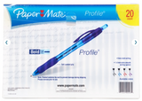 Paper Mate Profile Ball Point Pens Bold 1.4mm.20 Count