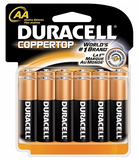Duracell® Coppertop® AA Alkaline Batteries, 12/Pack