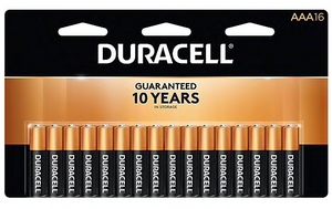 Duracell® Coppertop® AAA Alkaline Batteries, 16/Pack