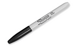 Sharpie® Permanent Markers, Fine Point, Black, 36/Pack (1884739)