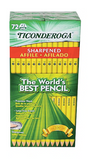 Ticonderoga #2 Graphite Pencil, Pre-sharpened, 72/Ct (13972)