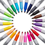 Sharpie® Electro Pop Limited Edition Permanent Markers, Fine Point, Assorted Colors, 24/Pack