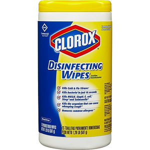 Clorox® Commercial Disinfecting Wipe, Lemon Fresh, 75 Count Canister, 6 Canister/Case