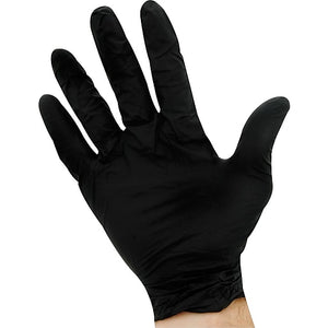Ambitex Nitrile Exam Gloves, Powder Free, Medium, Black, 100/Bx **** Backordered until April 20th***